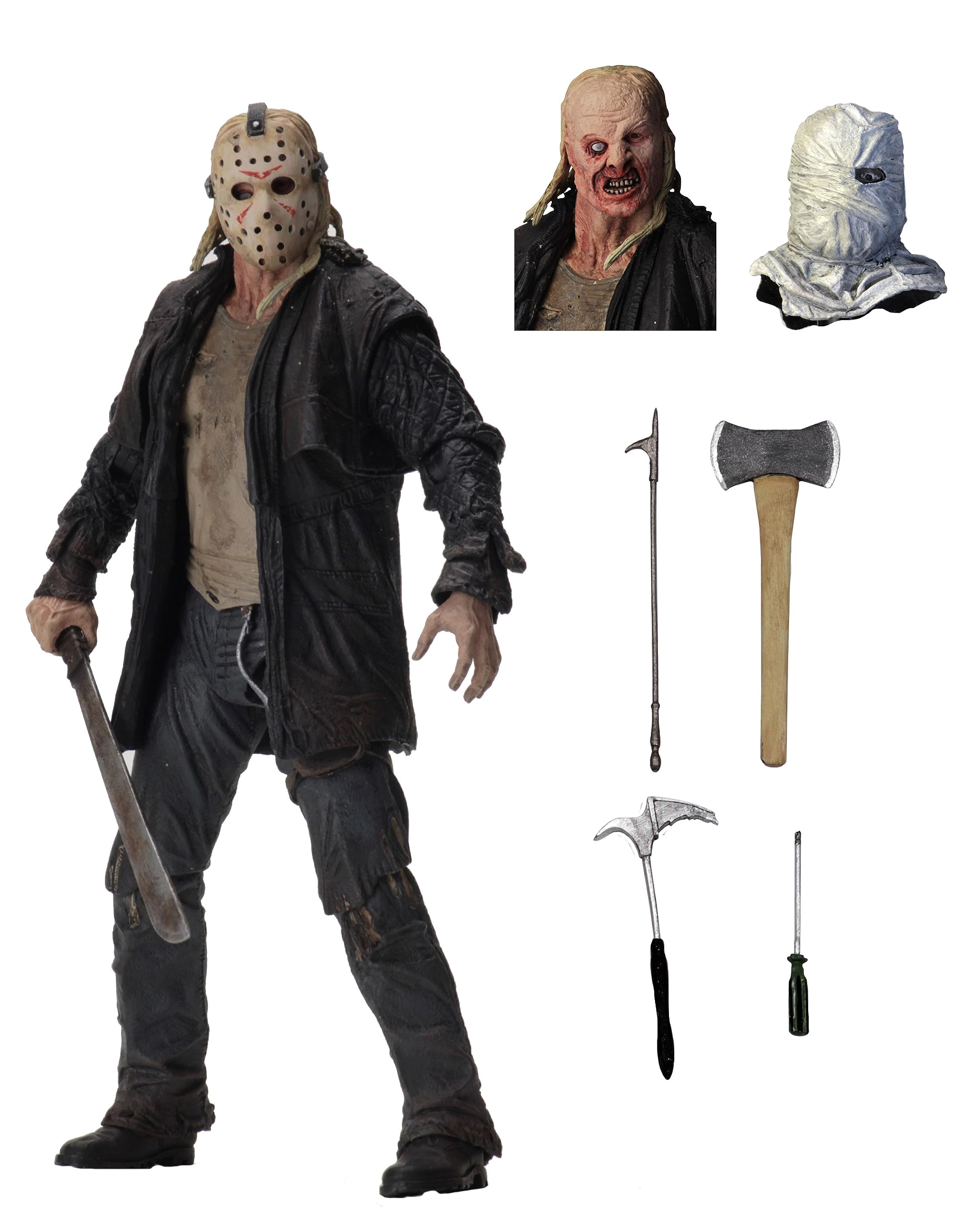 Boneco De Ação Neca Friday The 13th Ultimate Jason 18cm