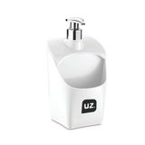 Dispenser Porta Detergente Esponja Organizador Pia 500ml Branco