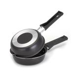 Frigideira Dupla Hamburgueira E Omeleteira Antiaderente 14 Cm Preto