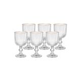 Jogo de Taça P/ Água e Vinho 370Ml 6 Pçs Graffiato Hauskraft