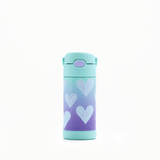 Garrafa Garrafinha Térmica Infantil Thermos 355ml Corações