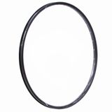Aro Alumínio 29x2.35 32f Com Ilhós Disco F/v Parede Dupla Tubeless Preto Com Adesivo Groove Preto Brilhante