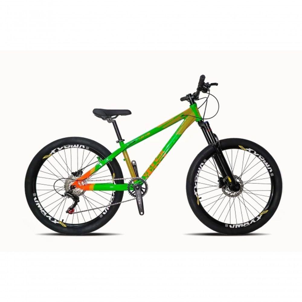 Vikingx Tuff X-35 Verde Com Laranja Whelling Single Freio