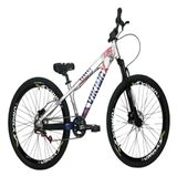 Vikingx Tuff 25 Prata Azul Whelling Single Freio Hidraulico Vmaxx Liso Com Suspenão Mecanica