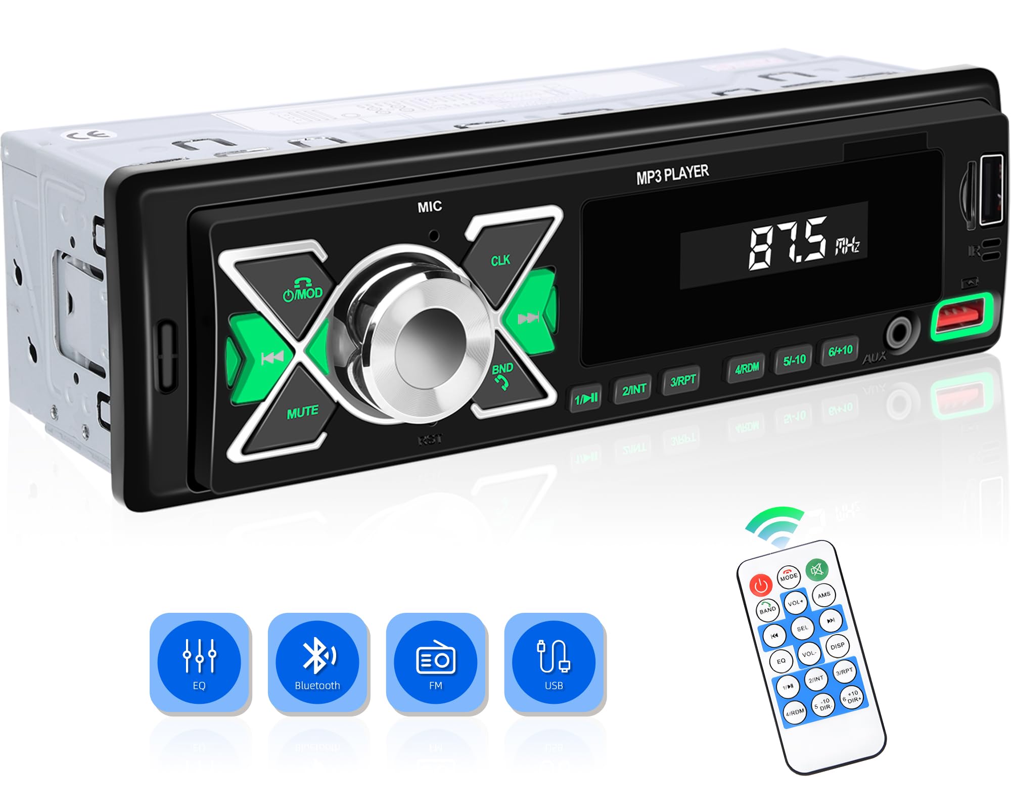 Rádio Fm Usb Usb Usb Camecho Single Din D3109