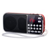 Rádio Fm Bluetooth Am Prunus J-189 Com Lanterna Led Vermelha