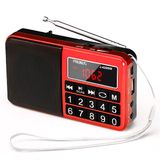 Rádio Prunus 429 Pocket Am Fm Usb Sd Leitor Mp3 Vermelho