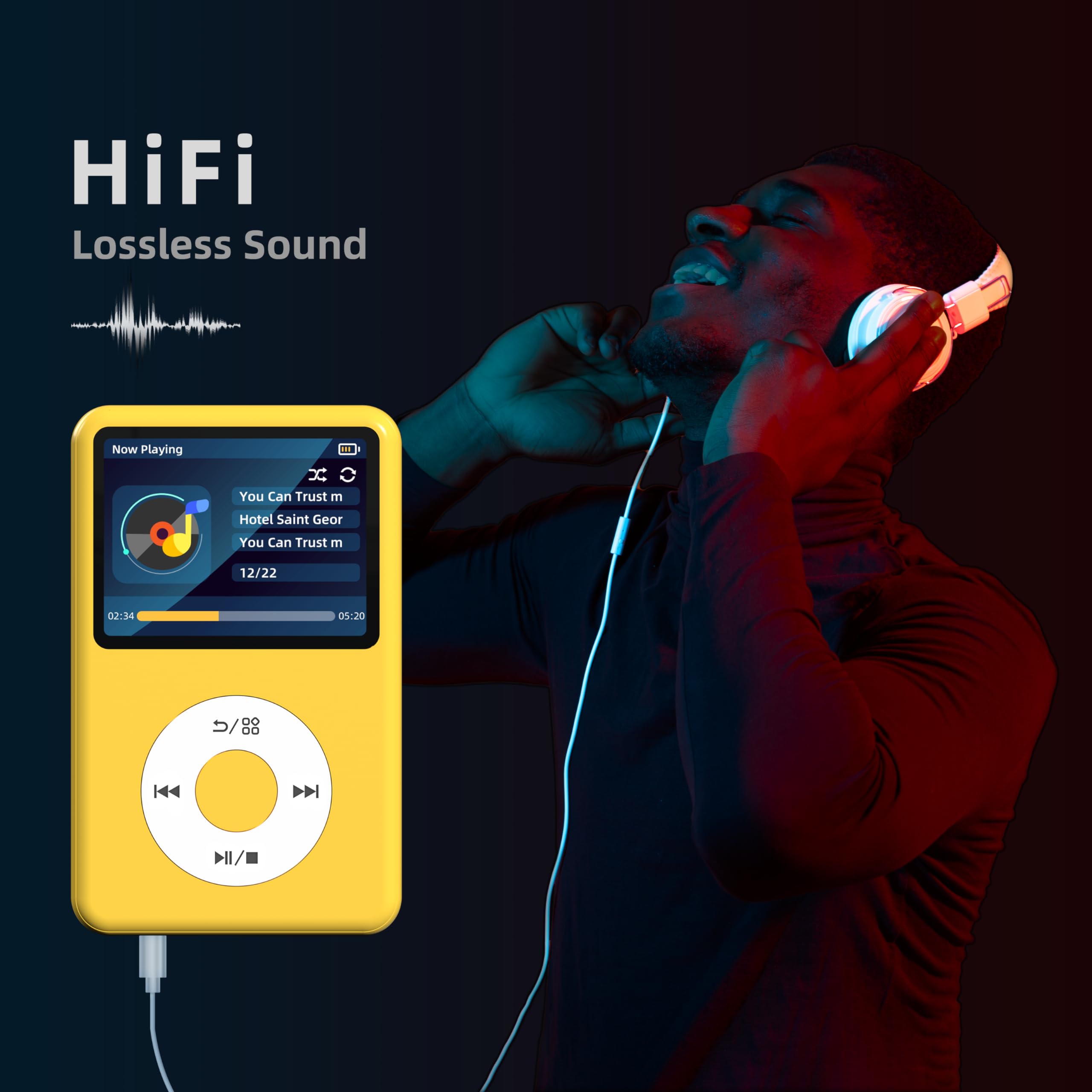 Leitor Mp3 Innioasis Y1 Bluetooth 128gb Com Tela De 2,4