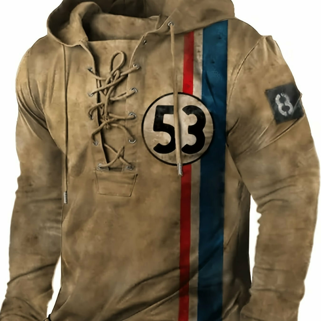 Moletom Masculino 3d Conforto E Estilo Outono Inverno Marrom Xgg