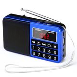 Rádio Prunus 429 Small Pocket Am/fm Usb Sd Mp3 Azul