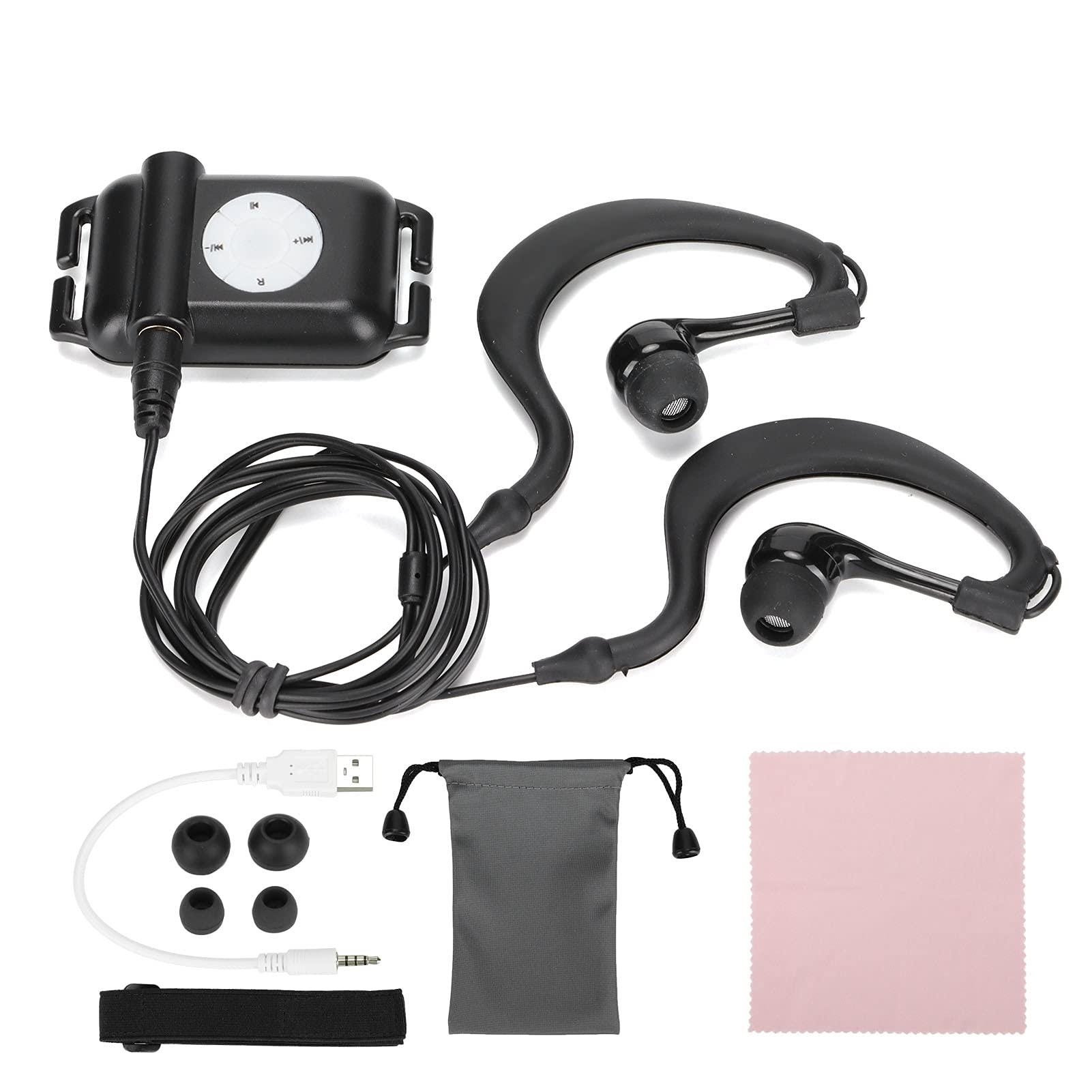 Leitor Mp3 Zunate Ipx8 À Prova D'água 4gb Com Fone De Ouvido 8-10h