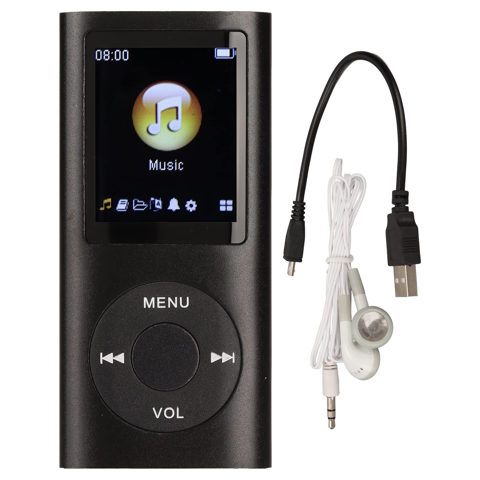Leitor De Mp3 Estink Mini Portable Lossless Sound 64gb Preto
