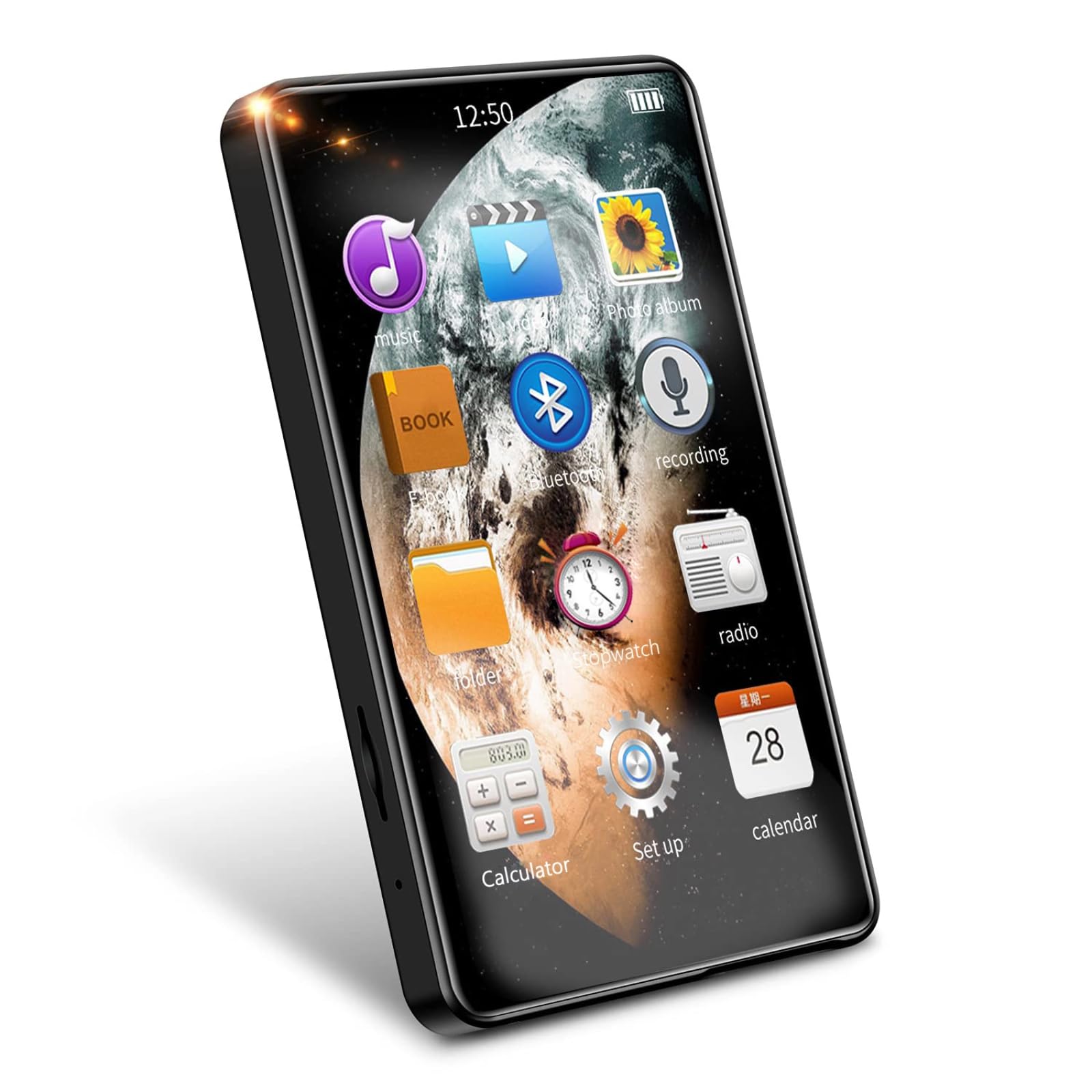 Leitor Mp3 Yoidesu X20 Bluetooth 4.0 4.0" Com Tela Sensível Ao Toque De 16 Gb