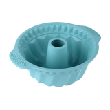 Assadeira Forma De Silicone Para Bolo Torta Gelada Pudim Gelatina Torta Mousse Forno Geladeira Alta Temperatura - Verde