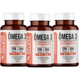 3 Potes Ômega 3 Tg - Epa 600mg + Dha 400 Mg - Meg-3