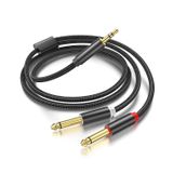 (3 M) De 3,5 Mm Trs Para Cabo Y Mono Breakout Duplo De 6,35 Mm 1/4 Ts
