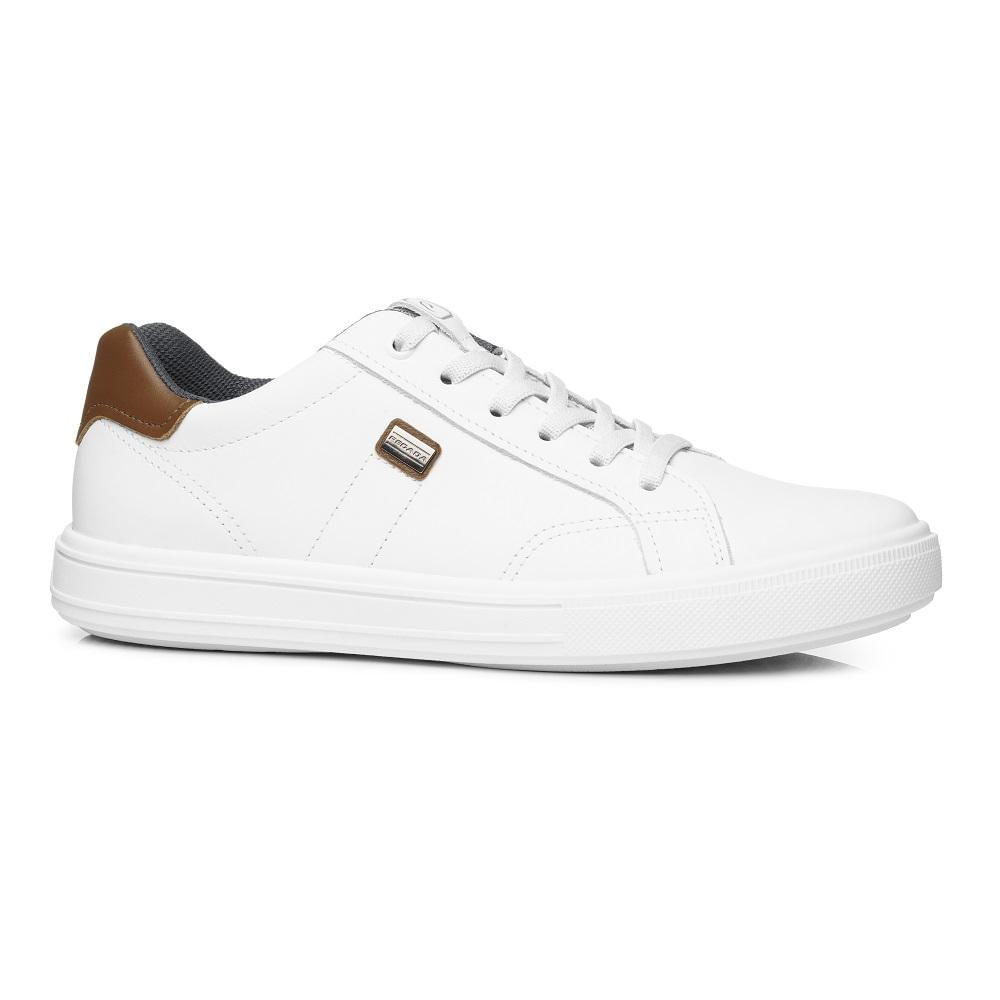 Sapatenis Pegada Ref 111506-01 Branco/marrom 041