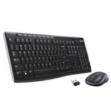 Wireless Combo Logitech Mk270, Pacote Com 4 Pretos