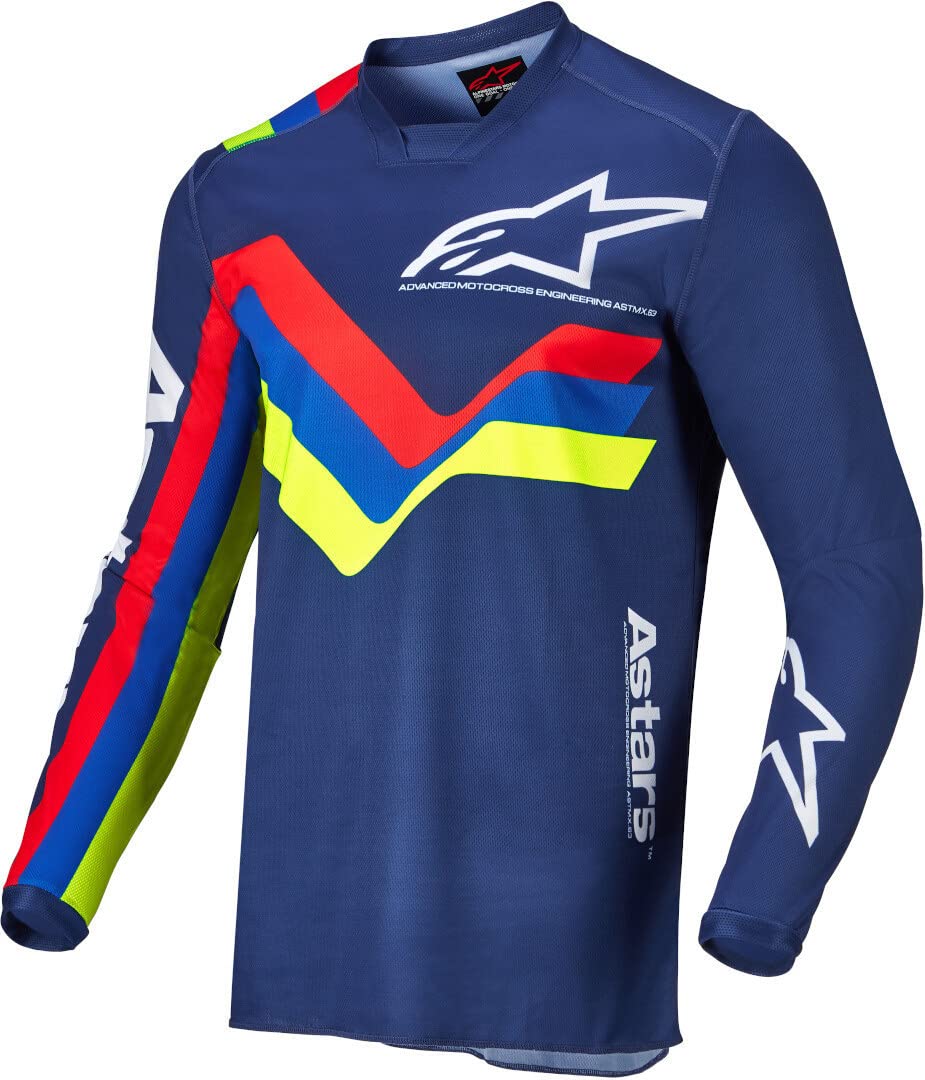 Jersey Alpinestars Racer Braap Azul Escuro Para Homens Tamanho L