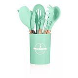 Conj. Utensílios Para Cozinha 12 Pç 2444344 Verde - Quanhe