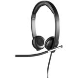 Fone De Ouvido Logitech Usb Stereo H650e Com Fio De Ouvido Duplo