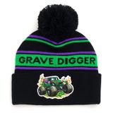 Gorro De Inverno Monster Jam Grave Digger Verde Para Adultos