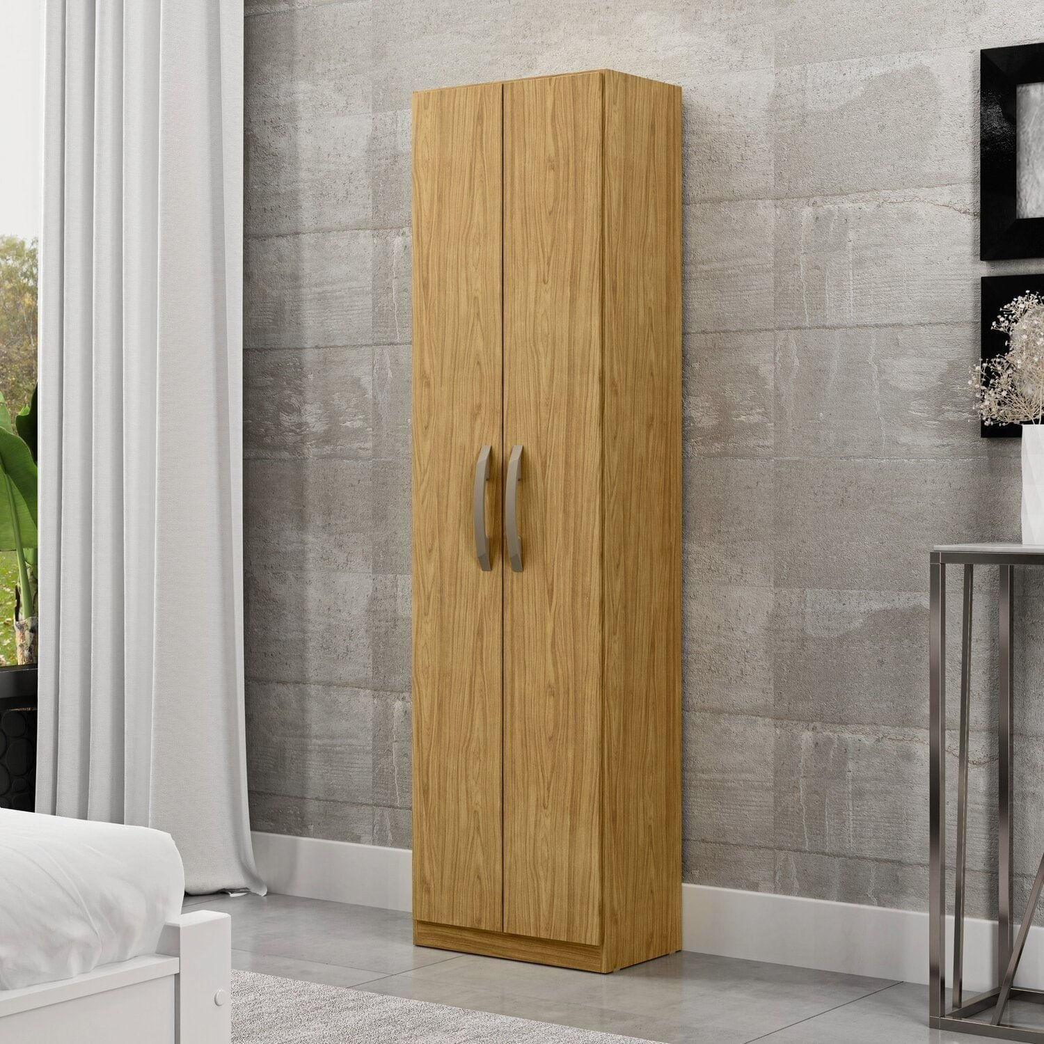 Armário Multiuso 2 Portas Elara Espresso Móveis Marrocos