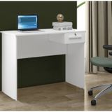 Escrivaninha Mesa Com Gaveta Hanna 105cm X 80cm Branco