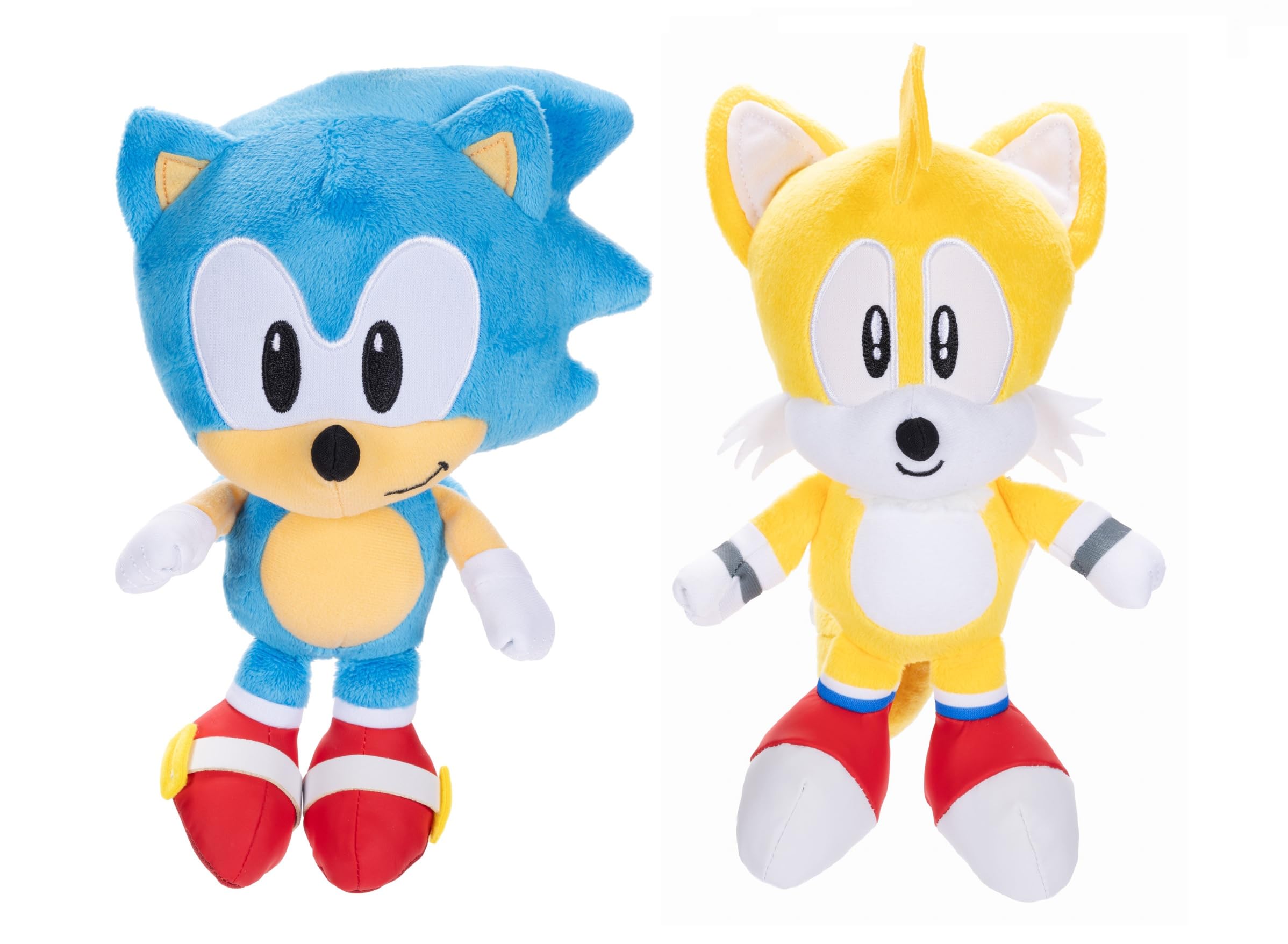 Brinquedo De Pelúcia Sonic The Hedgehog, Pacote Com 2 Polegadas, Sonic &amp; Tails