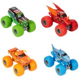 Conjunto Toy Monster Jam Tough Treads Com 4 Caminhões Fundidos 1:64