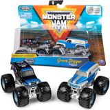 Pacote Duplo Monster Truck Monster Jam Grave Digger Vs Son-uva