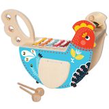 Instrumento Musical De Madeira De Galinha Manhattan Toy Para Crianças