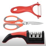 Kit Amolador Portátil Profissional Facas Cozinha Tesoura