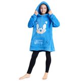 Cobertor De Lã Com Capuz Sonic The Hedgehog Para Meninos Azul