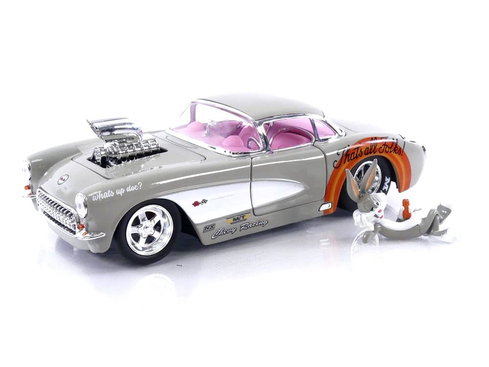 Carro De Brinquedo Jada Toys Looney Tunes 1:24 1957 Chevrolet Corvette