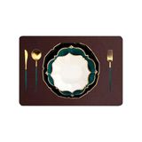40 Jogos Americanos Mesa Jantar Impermeável + Porta Copos