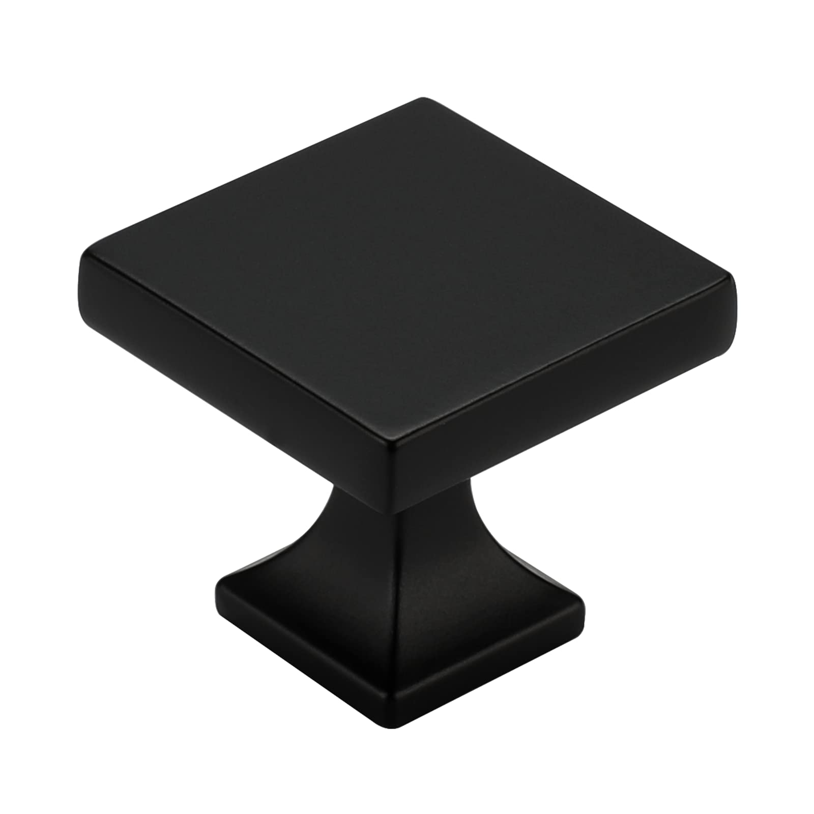Cabinet Knobs Homdiy Matte Black Square Zinc Alloy X20