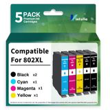 Cartuchos De Tinta Vintella Remanufaturados Epson 802xl 802 T802xl T802