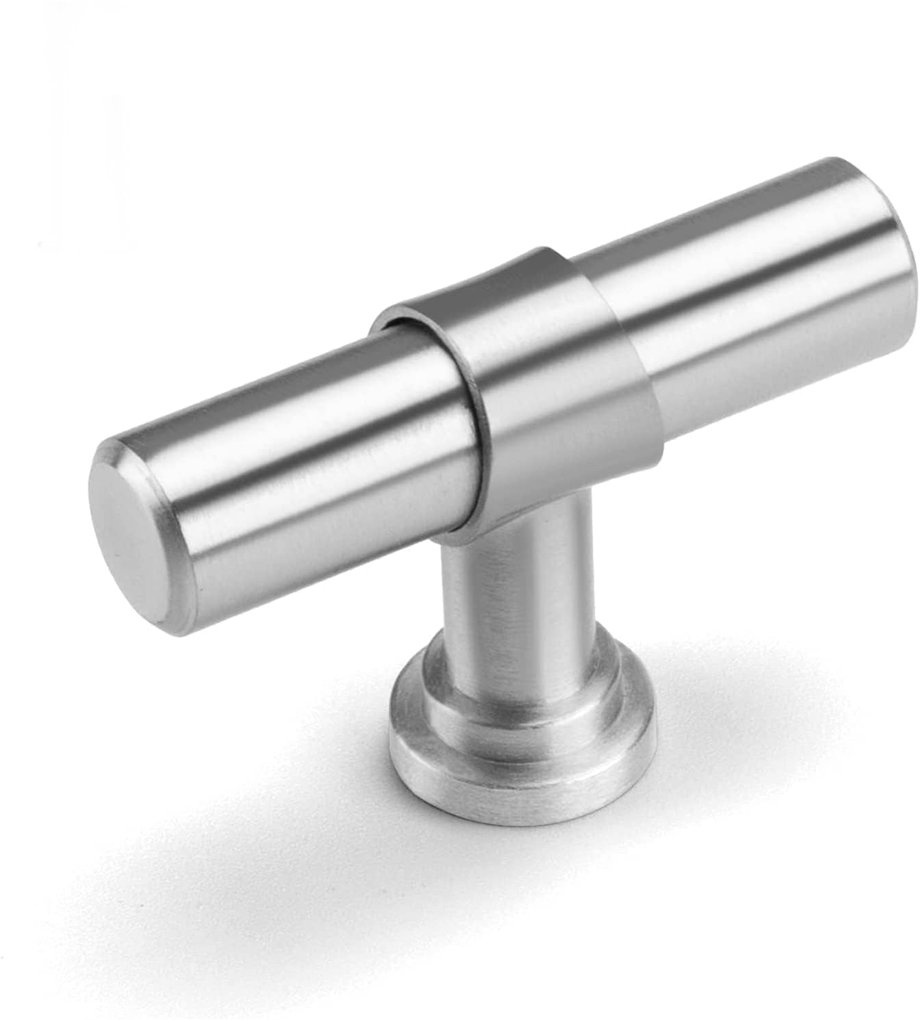 Cabinet Knobs Homdiy Brushed Nickel, Pacote Com 25 Gavetas Em T Bar