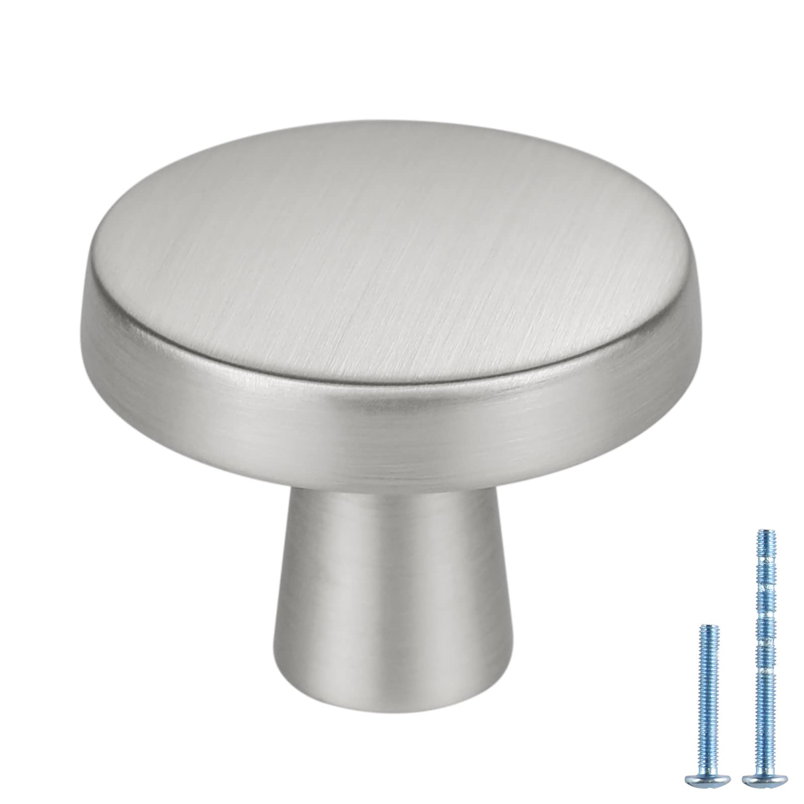 Cabinet Knobs Homdiy, Liga De Níquel E Zinco Escovado, Pacote Com 15