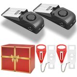 Fechadura De Porta Portátil Acemining Home Security Travel, Pacote Com 4