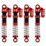 Amortecedor Injora 45mm De Alumínio Para 1/24 Rc Crawler Red