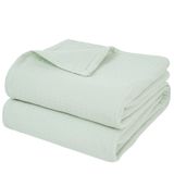 Cobertor Phf 100% Algodão Musselina Queen Size 230x230cm Verde Claro