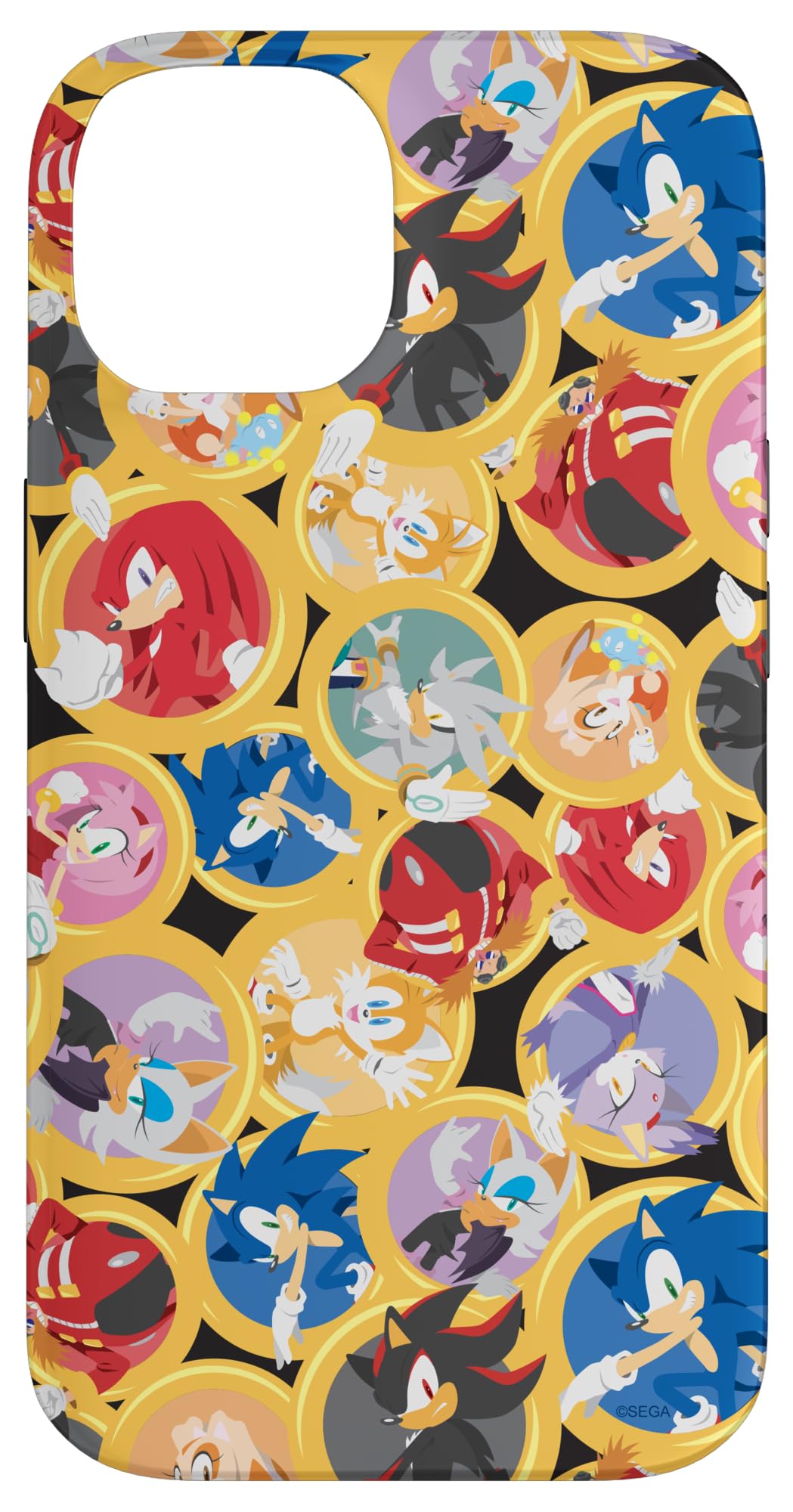 Capa Para Celular Sonic The Hedgehog Iphone 14 Everybody Loves Rings