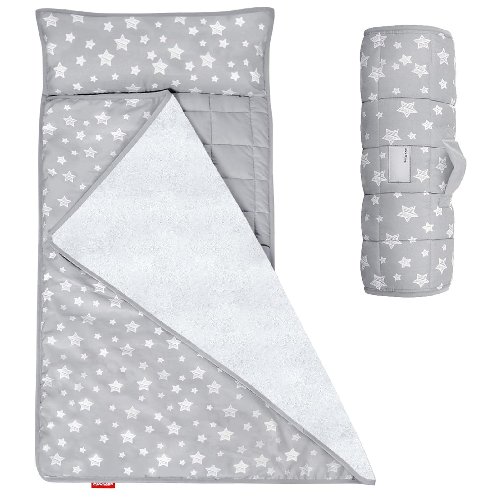 Nap Mat Moonsea Toddler Com Travesseiro E Cobertor Minky De Lã