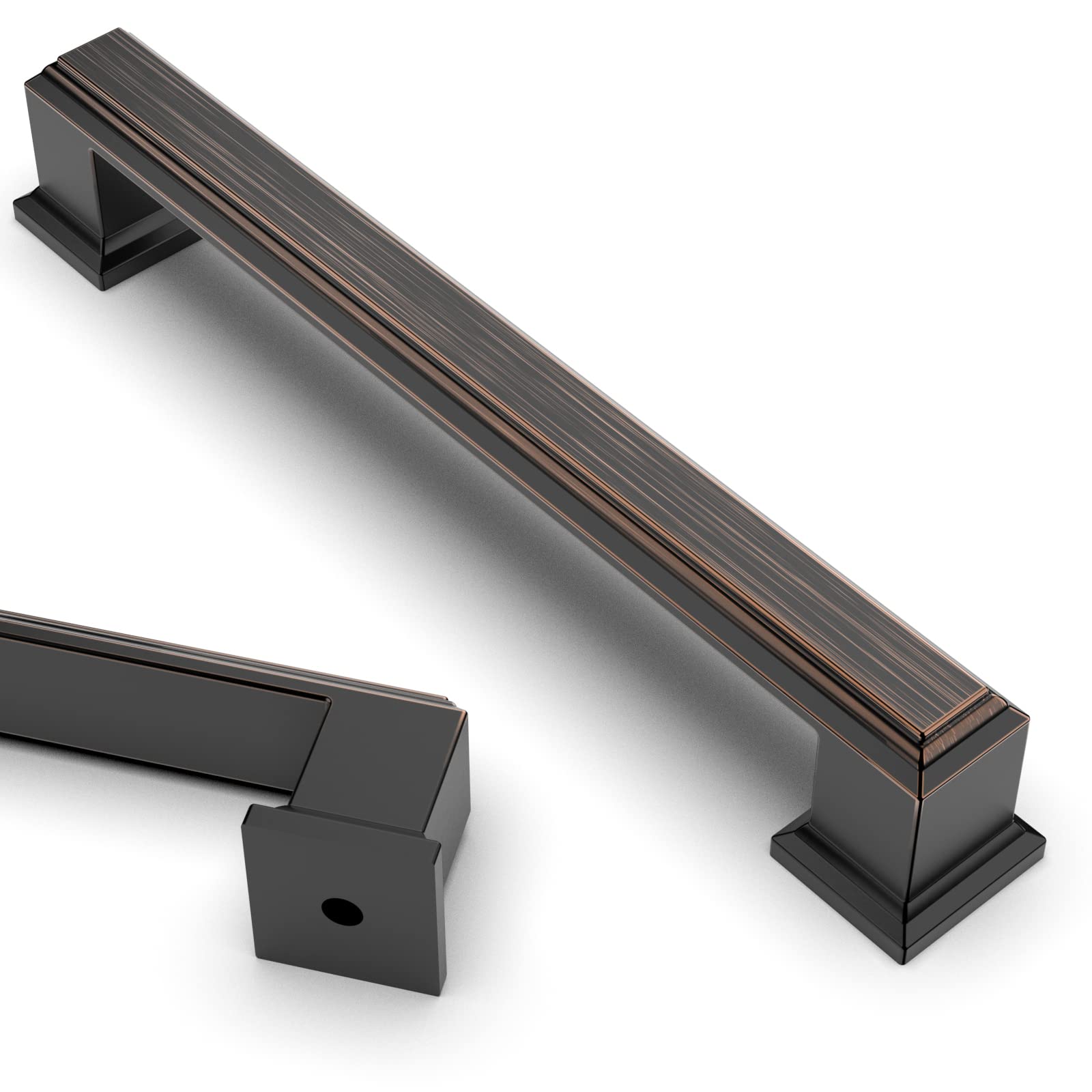 Cabinet Handles Asidrama Oil Rubbed Bronze 128 Mm, Pacote Com 10