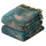 Cobertor Msgkv Boho 100% Algodão 150x200cm Para Sofá-cama