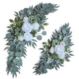 Flores Em Arco De Casamento Ponatia Artificial Sage Green X2