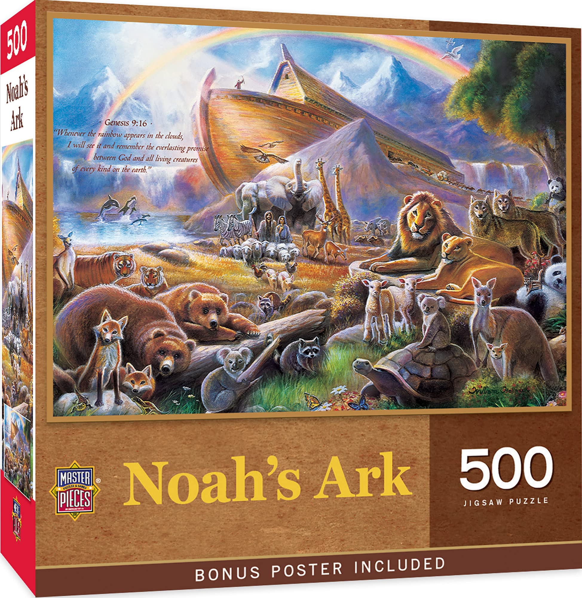 Obras-primas Do Quebra-cabeça Noah's Ark 550 Peças