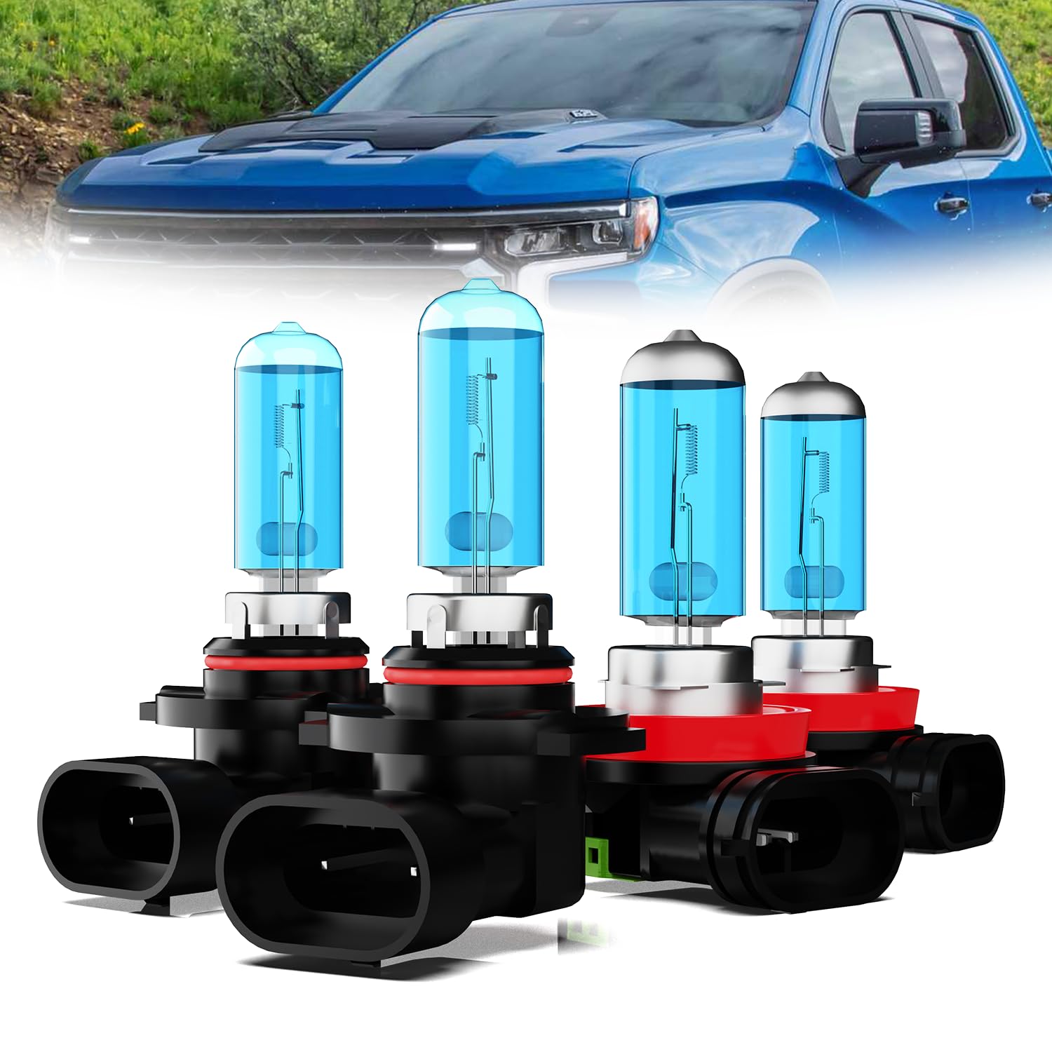 Faróis Ttdbdan Para Chevy Silverado 1500 07-21, Silverado 2500 08-18